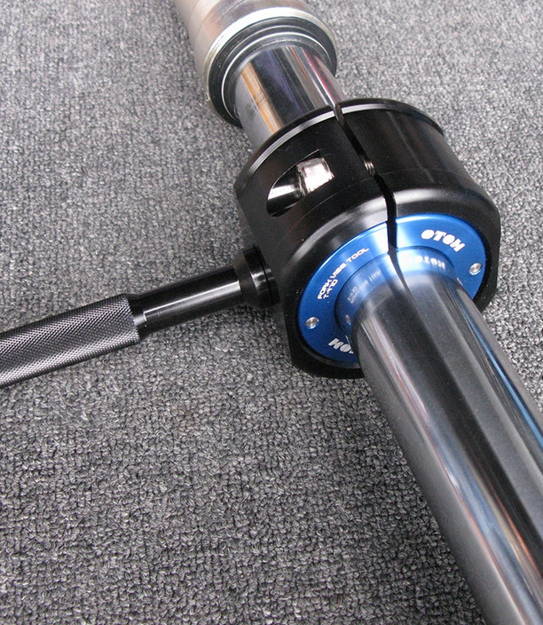 FORK VISE TOOL FRONT SHOCK ABSORBER HOLDING CLAMP - BLACK ALUMINUM BODY thumbnail 5