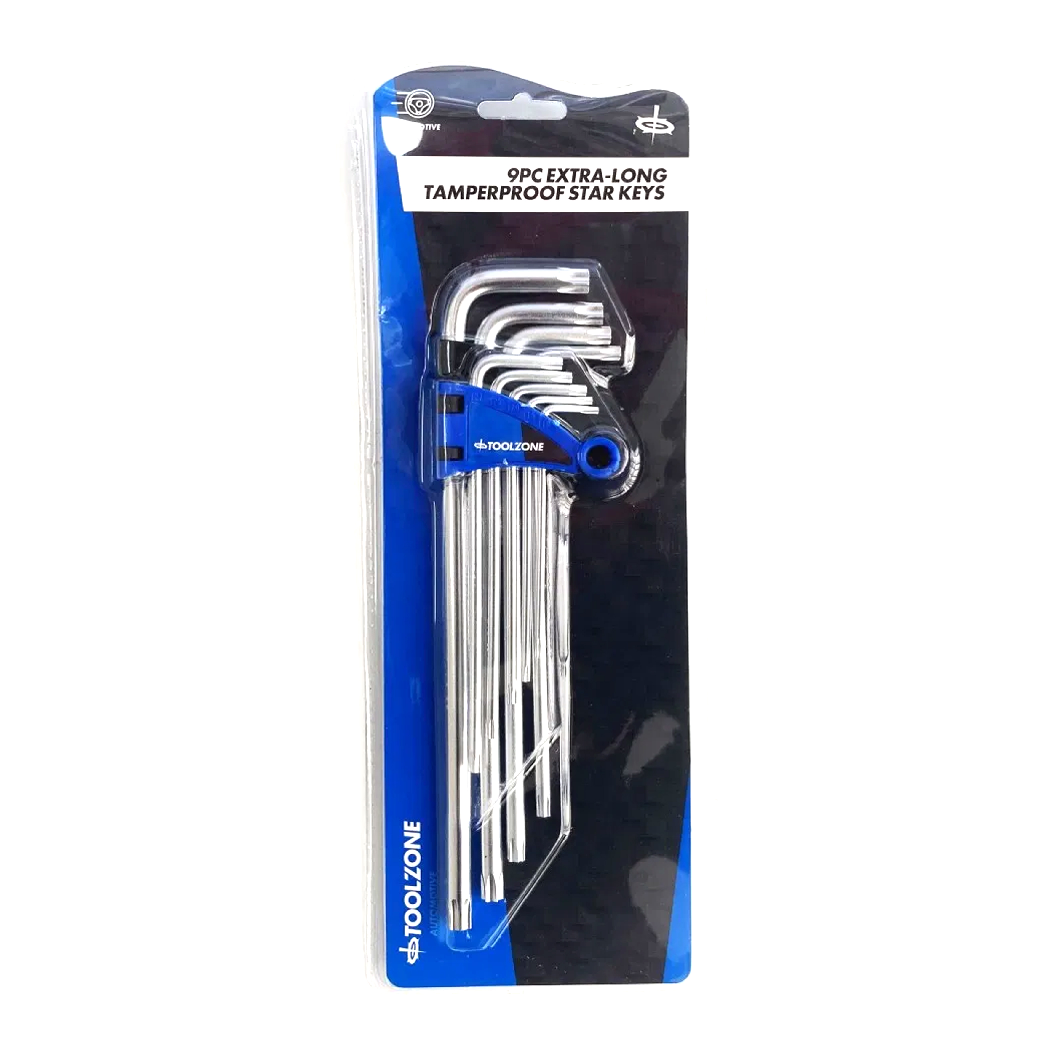 EXTRA-LONG TAMPERPROOF STAR KEY SET 9PC T10-T50 - TOOLZONE KDPSD076 thumbnail 3
