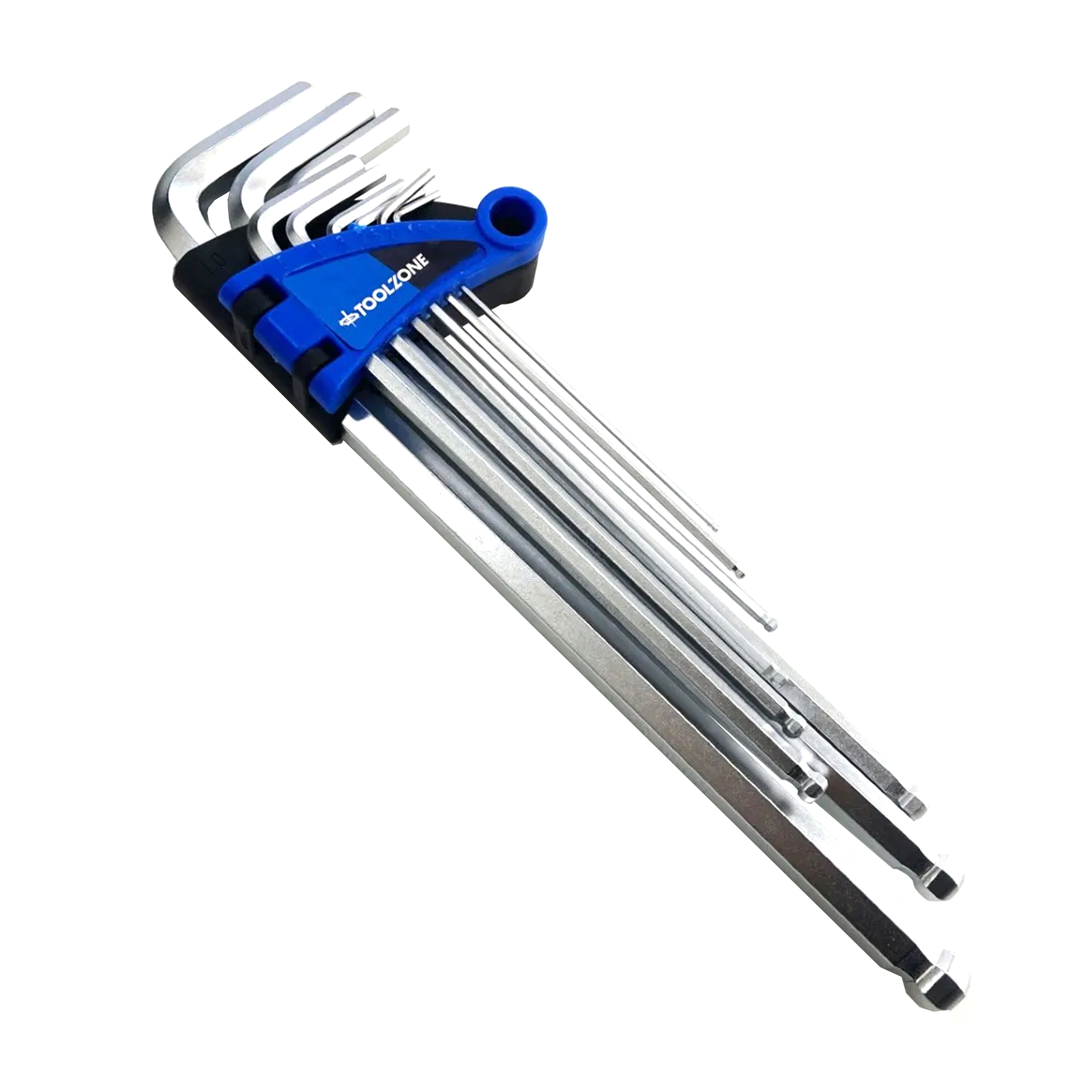 EXTRA-LONG BALL HEX KEY SET 9PC 1.5-10mm - TOOLZONE KDPSD075 thumbnail 2