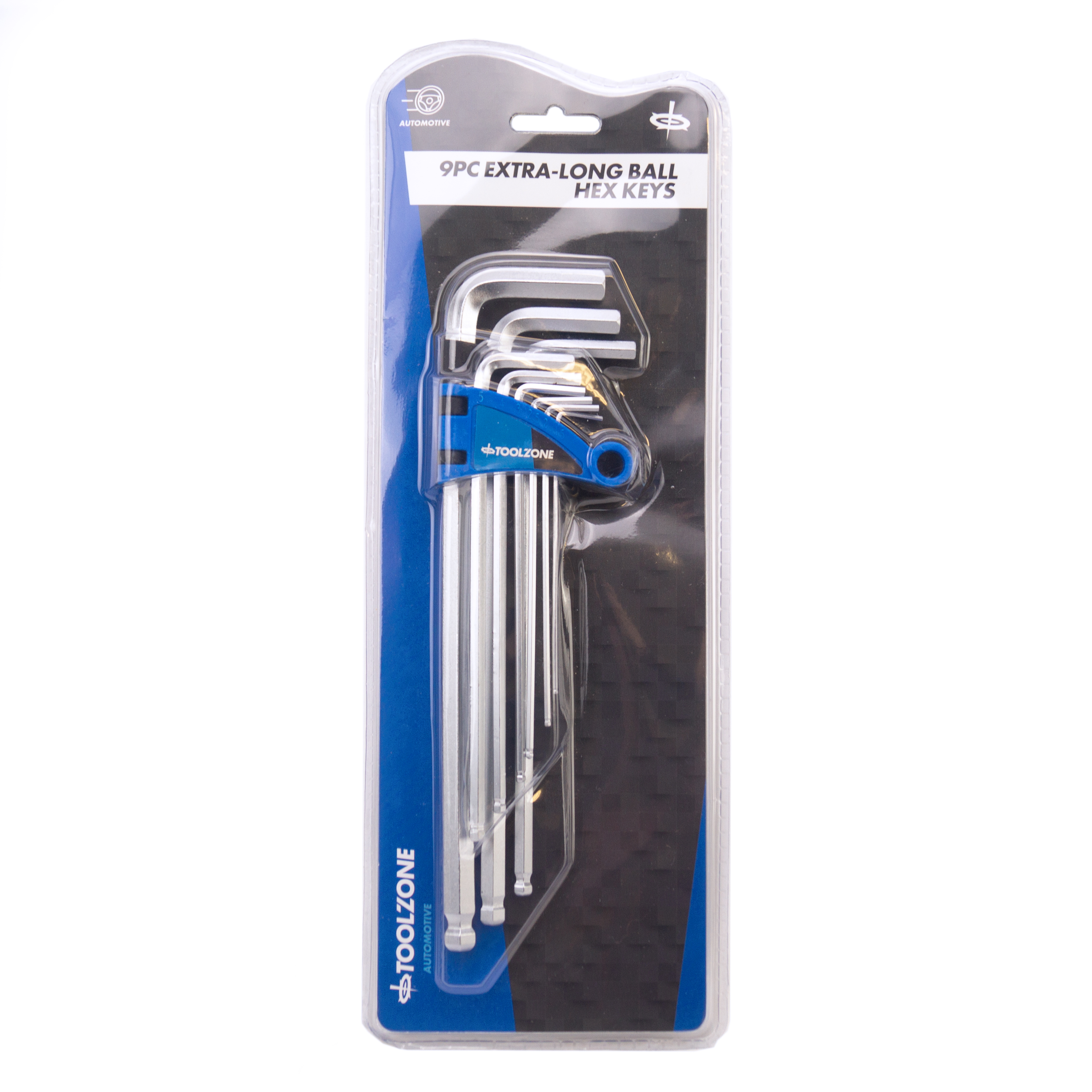 EXTRA-LONG BALL HEX KEY SET 9PC 1.5-10mm - TOOLZONE KDPSD075 thumbnail 3