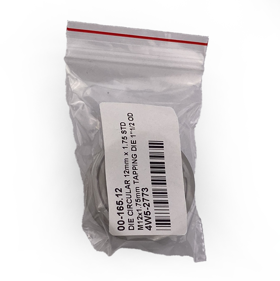 DIE CIRCULAR 12mm x 1.75 STD, M12x1.75mm TAPPING DIE 1''1/2 OD thumbnail 3