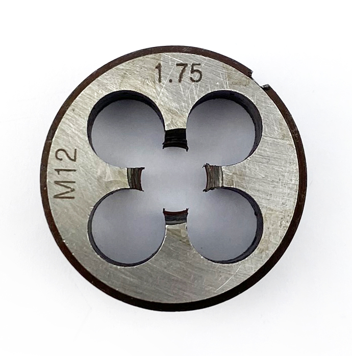 DIE CIRCULAR 12mm x 1.75 STD, M12x1.75mm TAPPING DIE 1''1/2 OD thumbnail 5