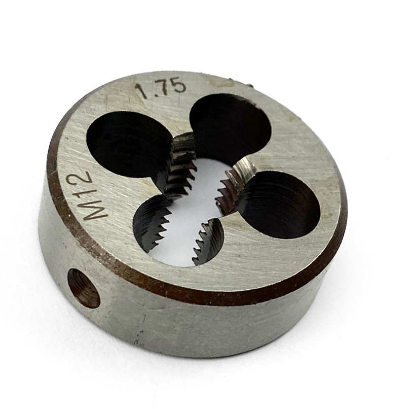 DIE CIRCULAR 12mm x 1.75 STD, M12x1.75mm TAPPING DIE 1''1/2 OD