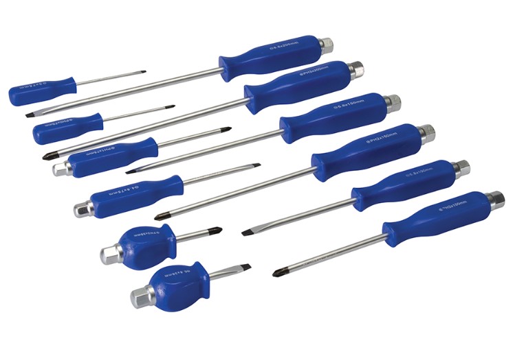 SILVERLINE ENGINEERS SCREWDRIVER SET 12pcs image 1
