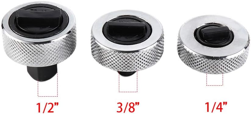 MINI METAL PALM FINGER WRENCH REVERSIBLE RATCHET SOCKETS 1/4“ 3/8” 1/2” thumbnail 2