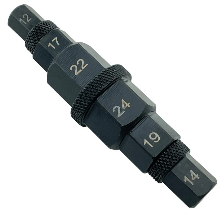 HEXAGON AXLE SPINDLE DRIVER REMOVAL TOOL 12, 14, 17, 19, 22, 24mm. 3/8 DRIVE image 1