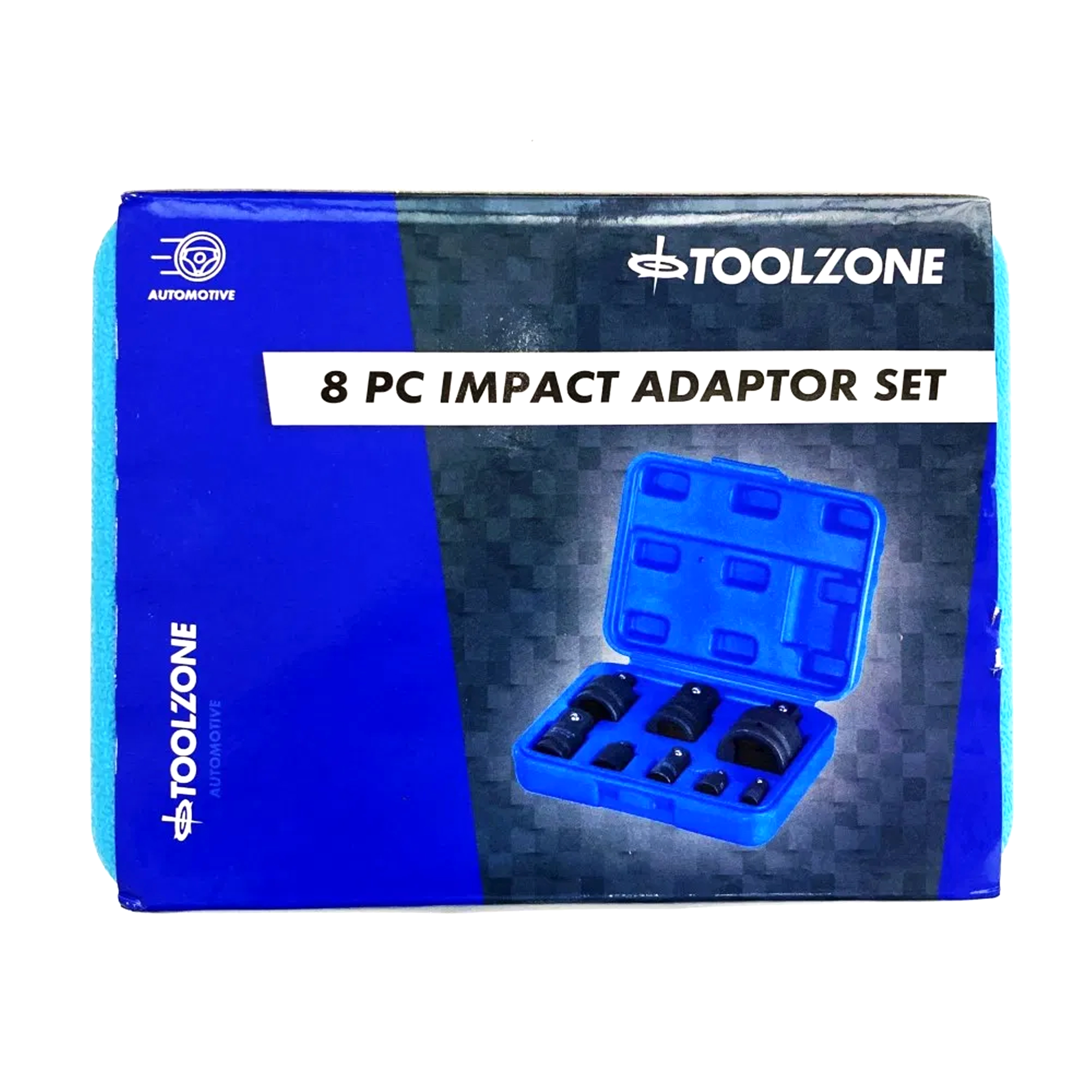 IMPACT ADAPTOR SET 8 PIECES 1/4 TO 1 DRIVE IN BLOW MOLD CASE - TOOLZONE KDPSS243 thumbnail 3