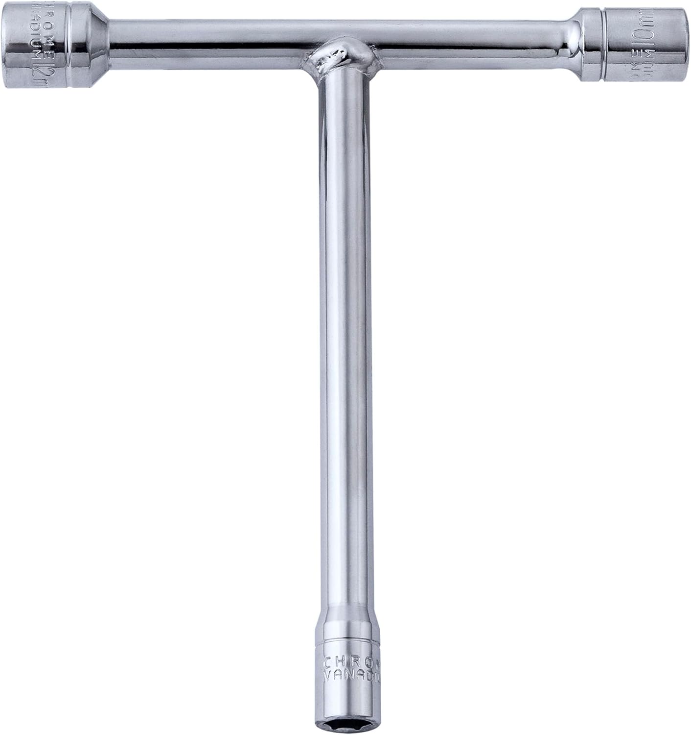 MINI T-HANDLE SOCKET WRENCH SET CHROME 8mm 10mm 12mm image 1