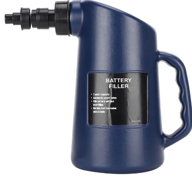2L BATTERY ACID FILLER BOTTLE PORTABLE LEAD-ACID LIQUID FILLING JUG image 1