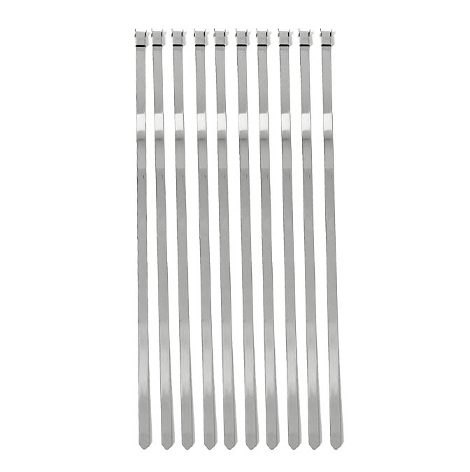 6mm x 25cm CV BOOT BAND CLAMP STRAPS STAINLESS STEEL - PACK OF 10