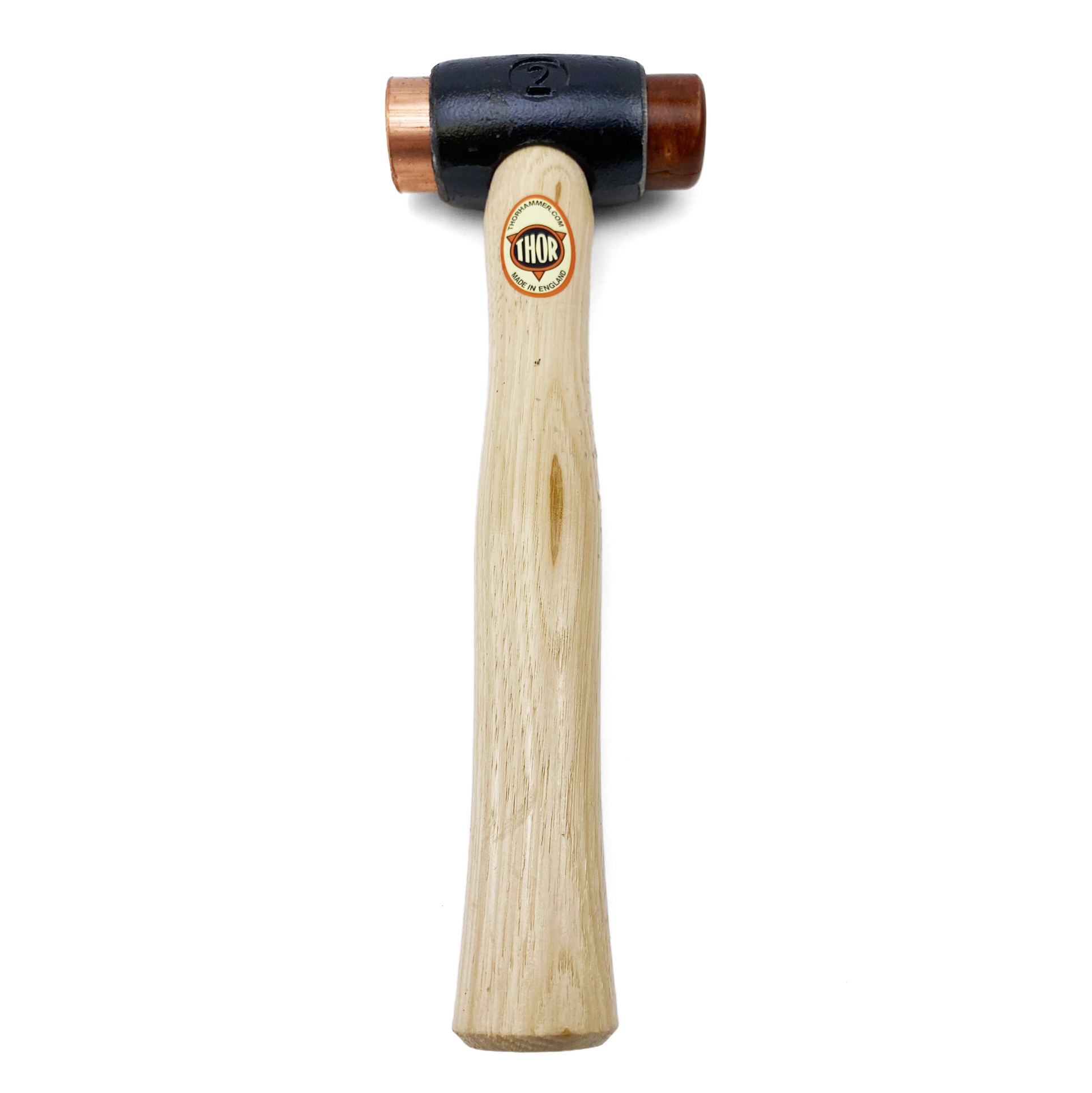 THOR HAMMER COPPER RAWHIDE SIZE 2 / FACE DIA 32mm / 1070g 03-212 THO212 thumbnail 2