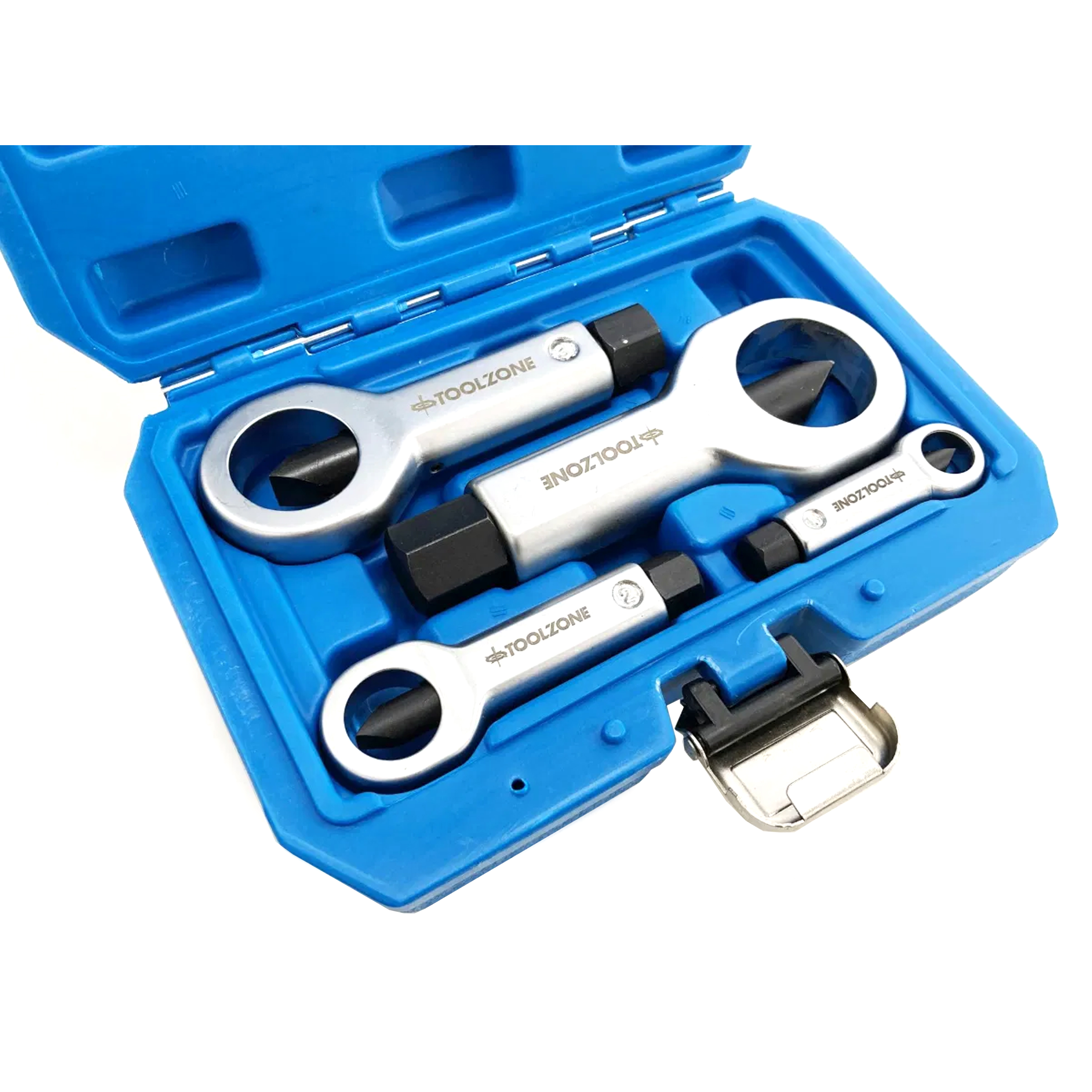 NUT SPLITTER SET 4pc 9-36mm CHROME STEEL WITH CASE - TOOLZONE KDPAU062 thumbnail 3