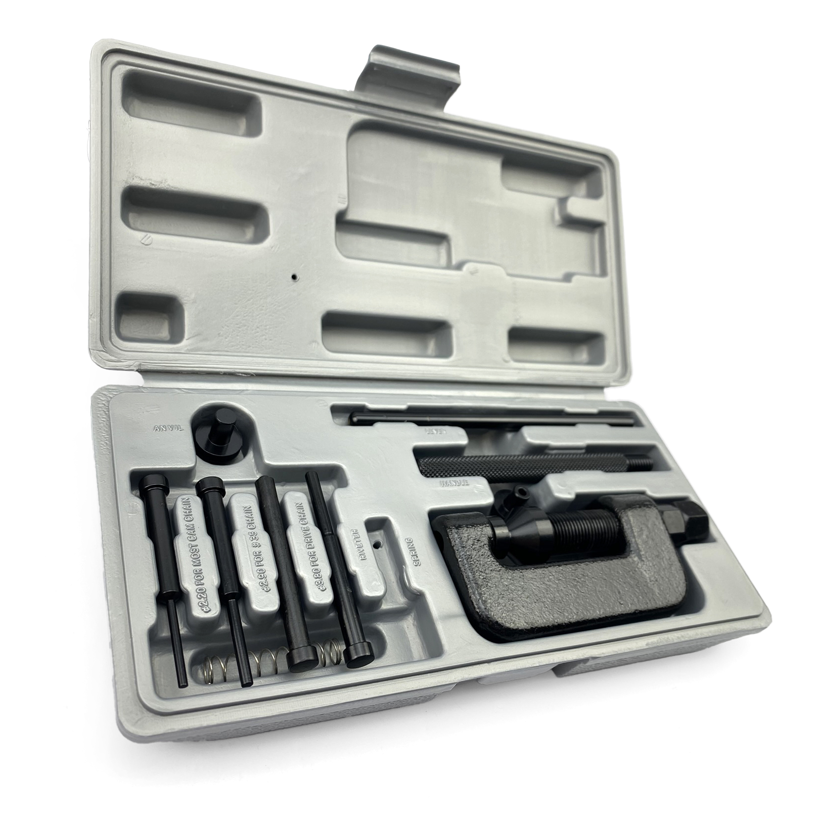 CHAIN BREAKER & RIVETING TOOL KIT 35-630 PITCH 2.2mm 2.9mm 3.8mm PINS thumbnail 3