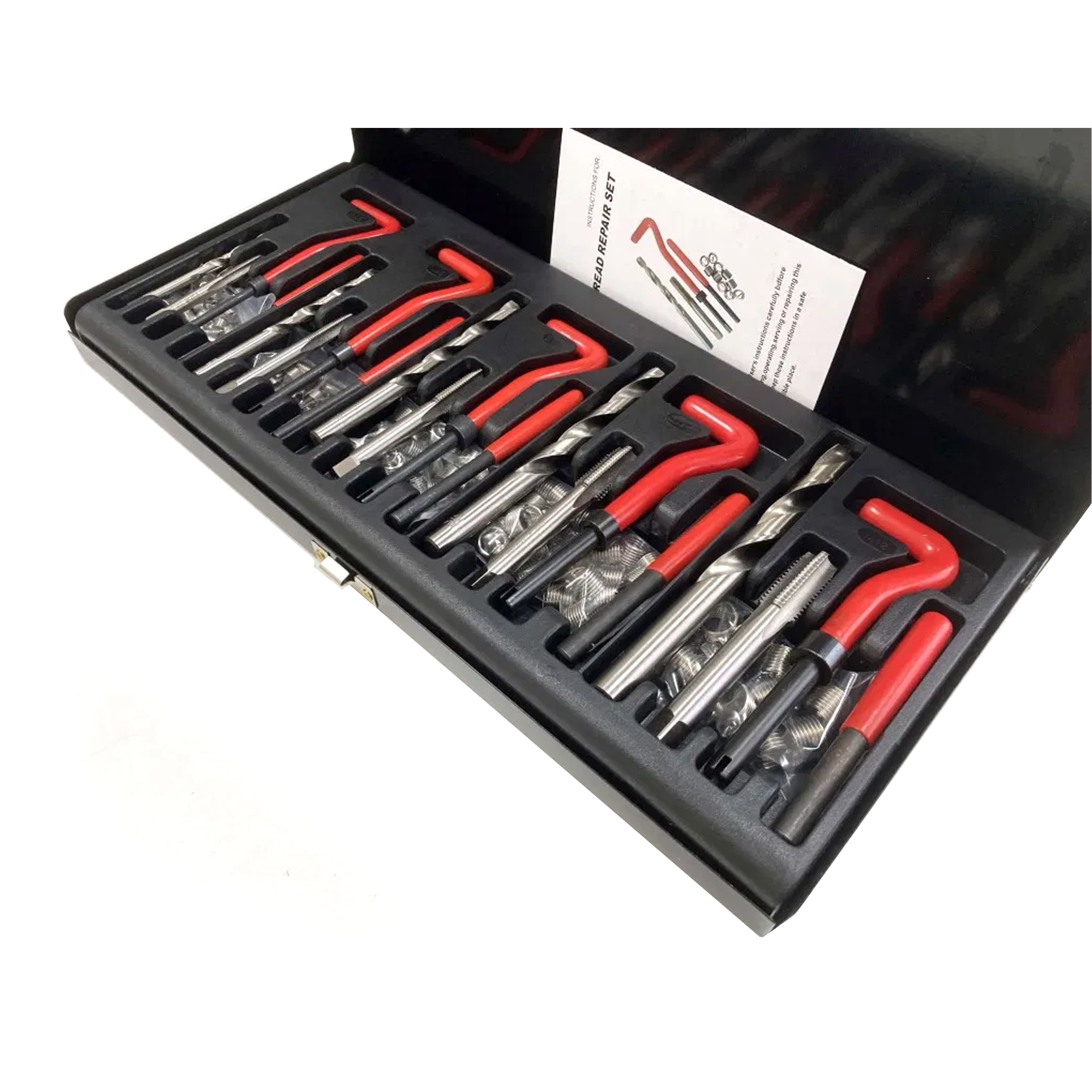 THREAD REPAIR TOOL KIT 131 PIECE M5-M12 WITH TAPS AND INSERTS - TOOLZONE KDPTP097 thumbnail 2