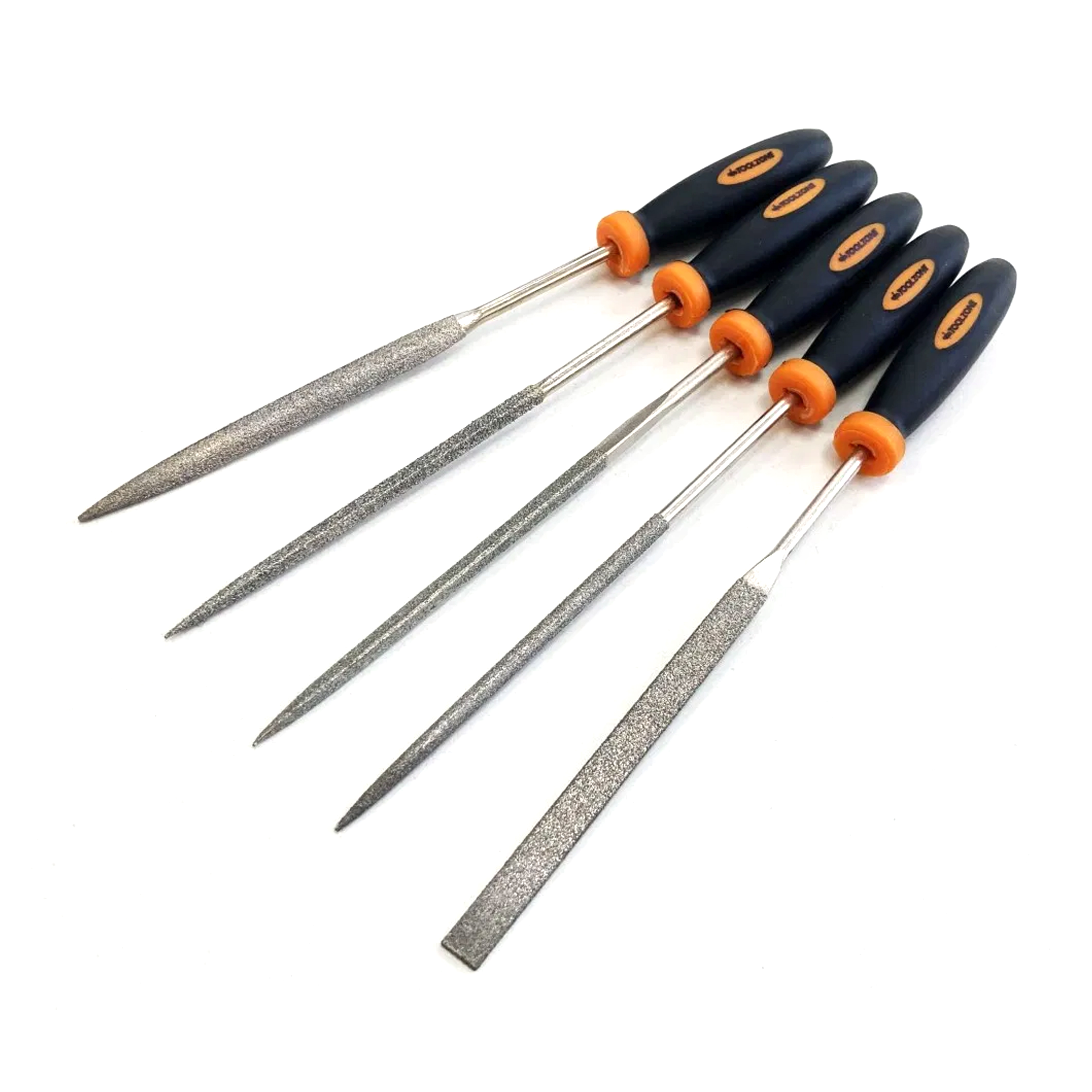 DIAMOND FILE SET 5PC 85mm BLADE VARIOUS SHAPES - TOOLZONE KDPWW096 thumbnail 2