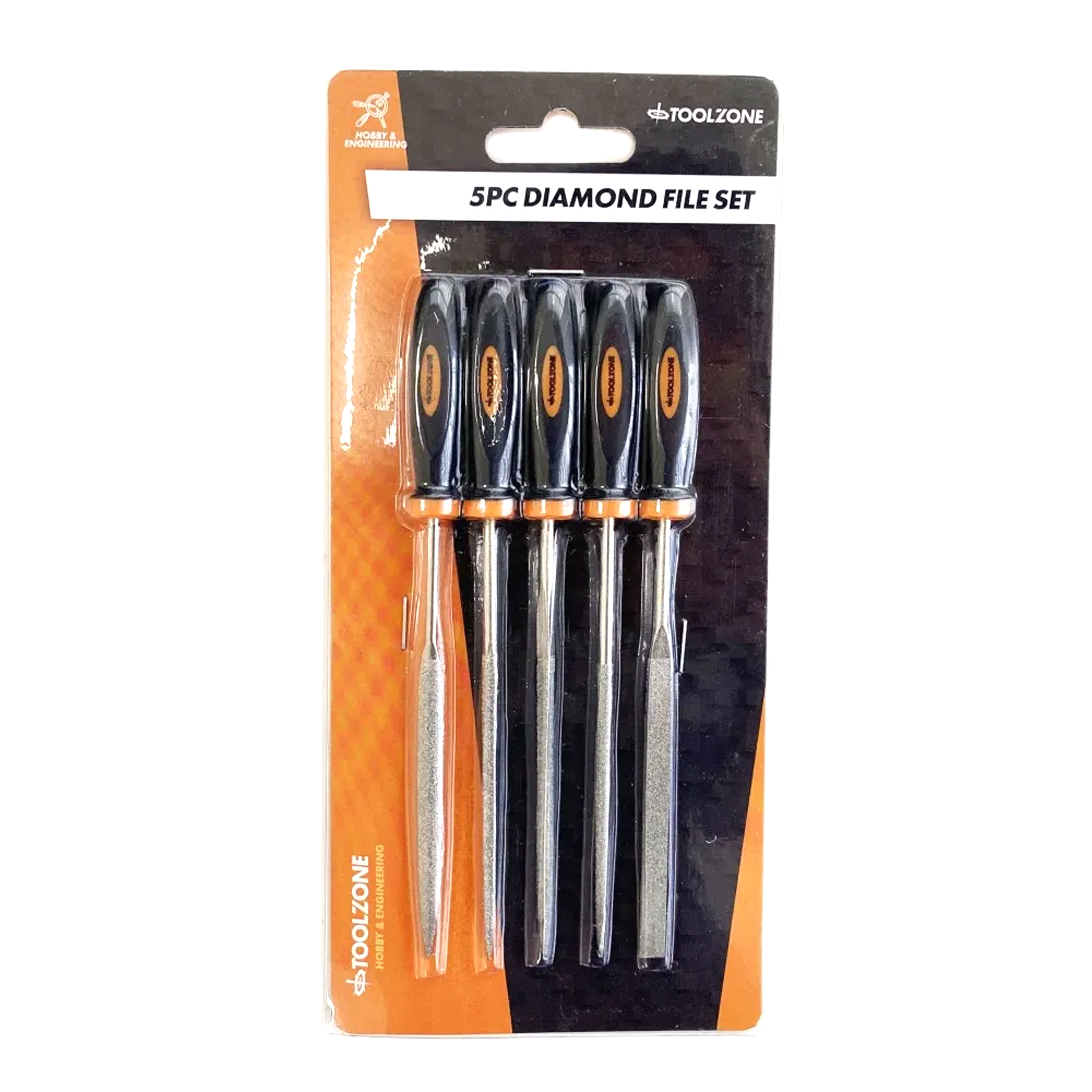 DIAMOND FILE SET 5PC 85mm BLADE VARIOUS SHAPES - TOOLZONE KDPWW096 thumbnail 3