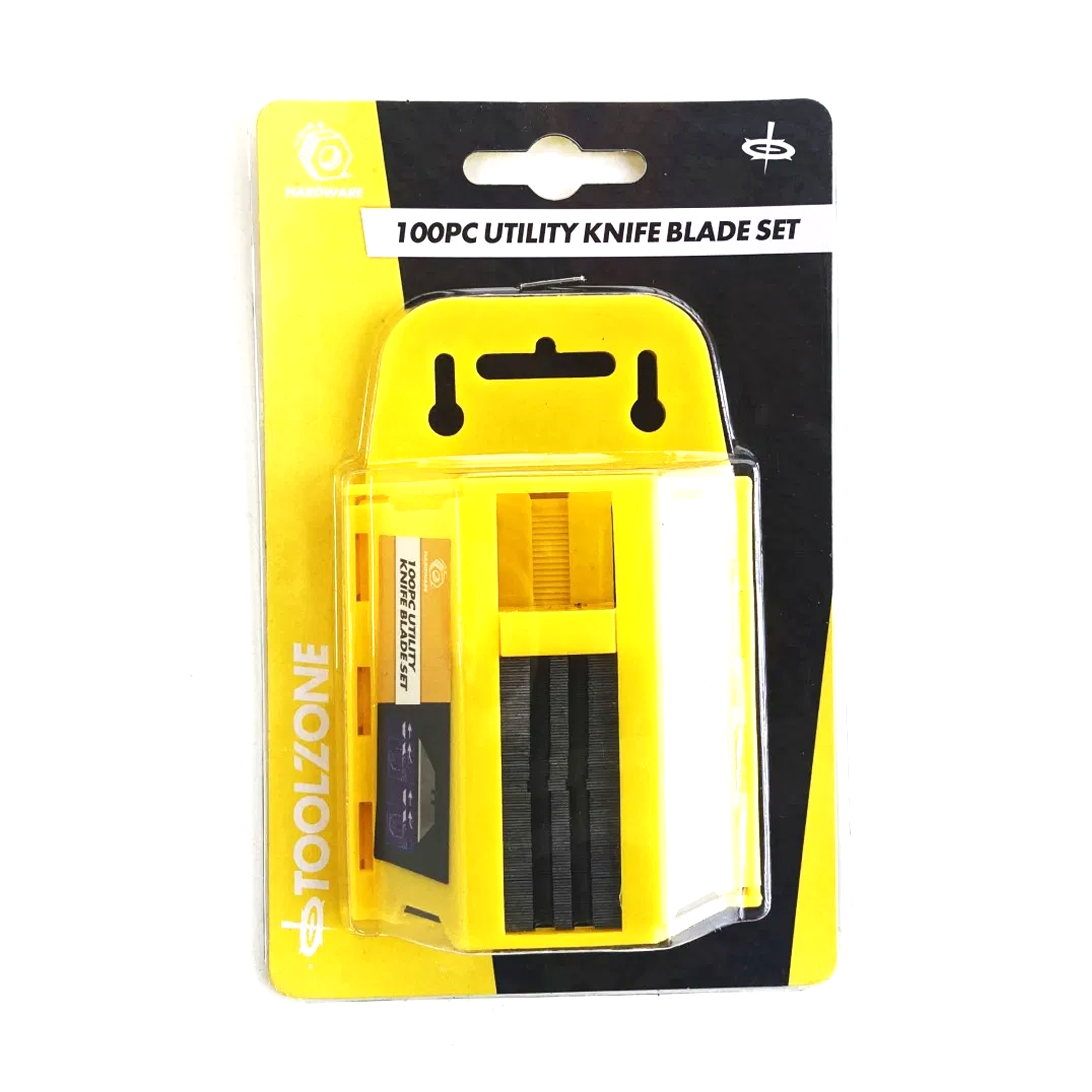UTILITY KNIFE BLADES HEAVY DUTY 100pc IN DISPENSER - TOOLZONE KDPKN053 thumbnail 3