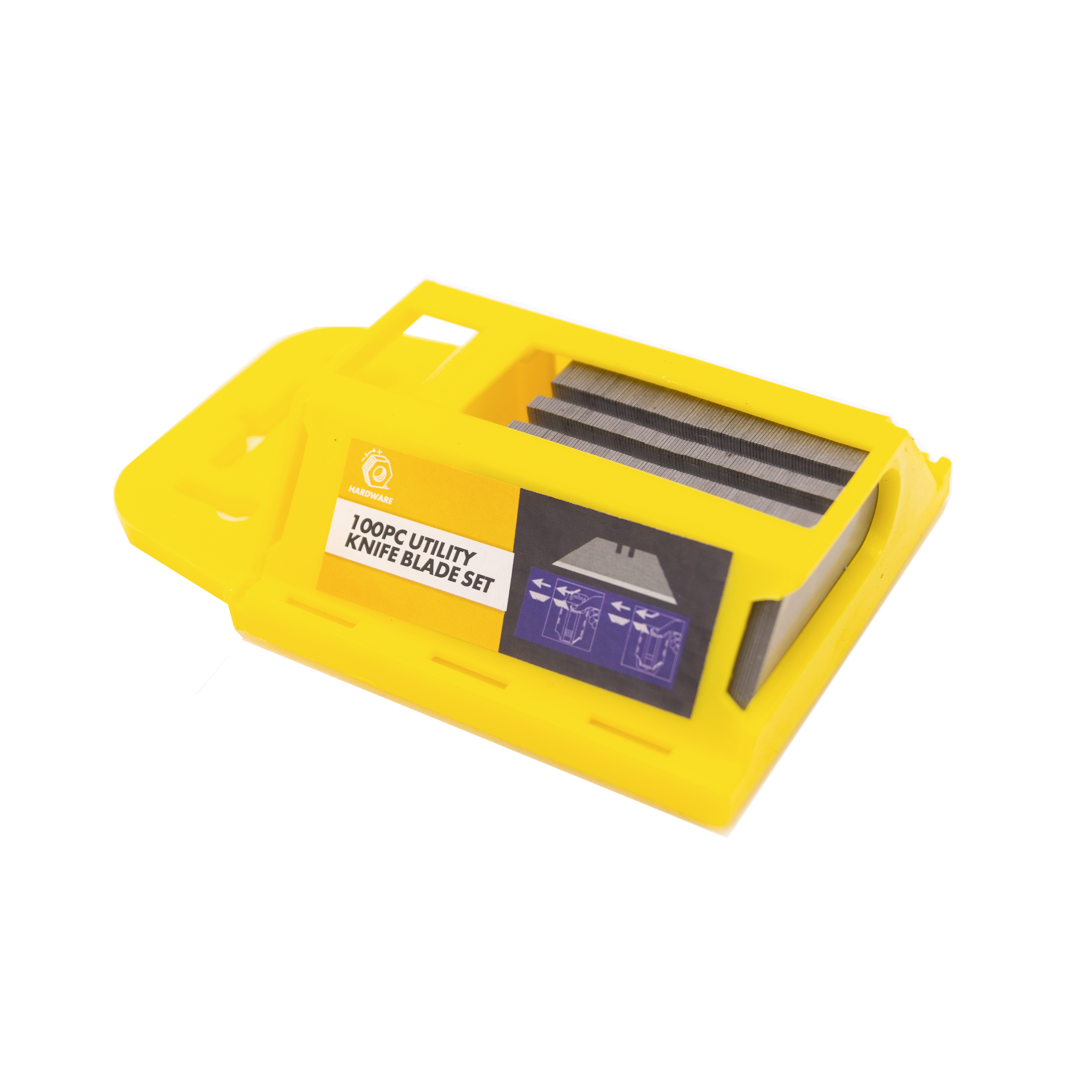 UTILITY KNIFE BLADES HEAVY DUTY 100pc IN DISPENSER - TOOLZONE KDPKN053 thumbnail 2