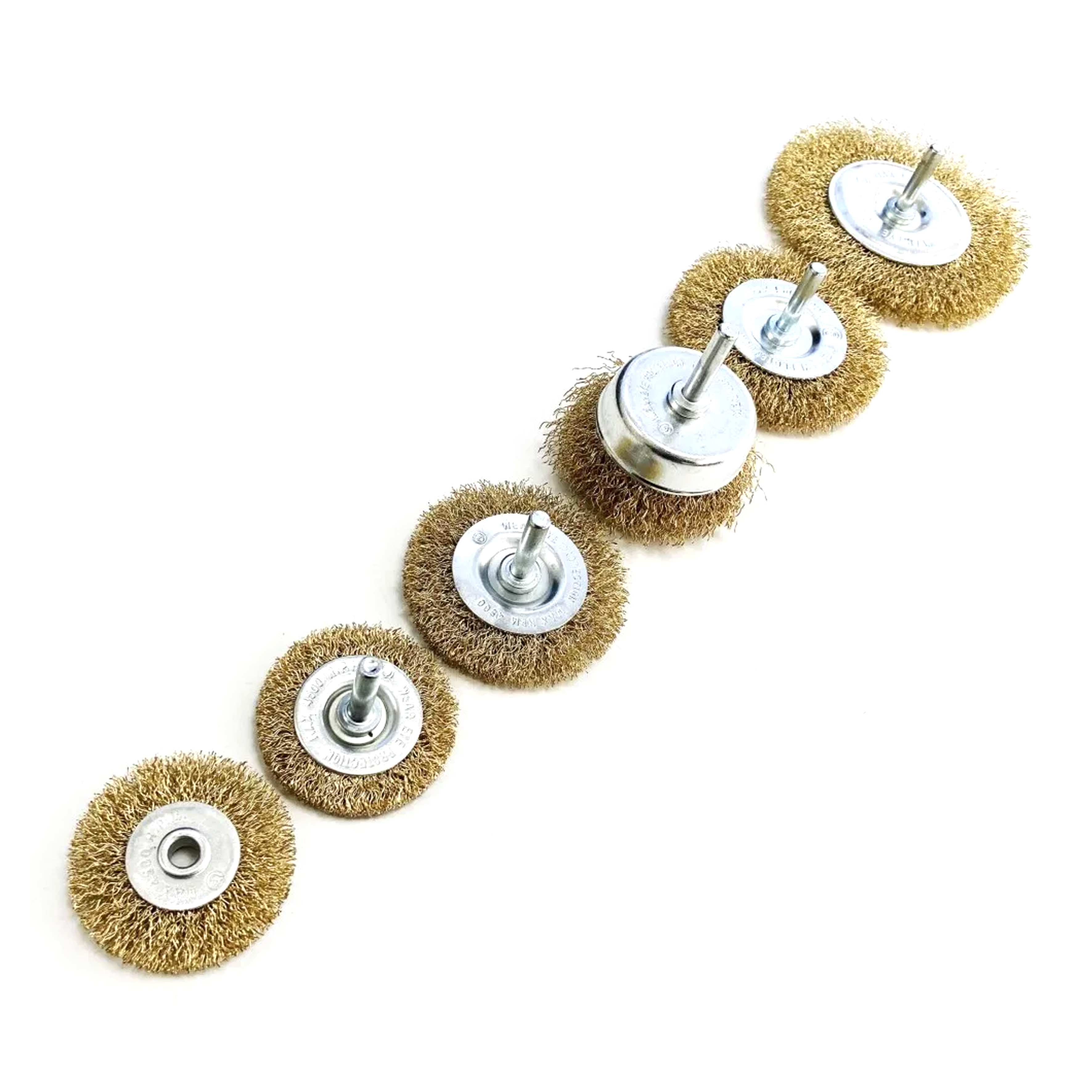ROTARY WIRE WHEEL AND CUP BRUSH SET 6 PIECE 38/50/63/75mm 6mm SHANK - TOOLZONE KDPPA083 thumbnail 2