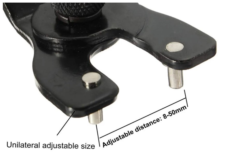 ADJUSTABLE PIN SPANNER 8-50mm ALLOY PINS thumbnail 2