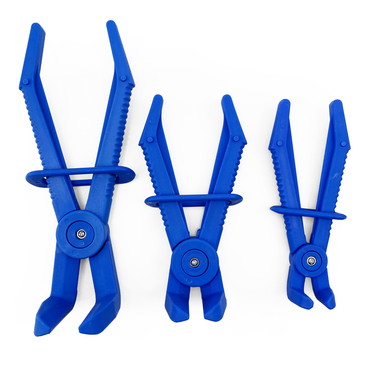 ANGLED FUEL LINE HOSE CLAMPING CLAMPS PLIERS TOOL SET 10mm - 24mm (PACK OF 3) thumbnail 2