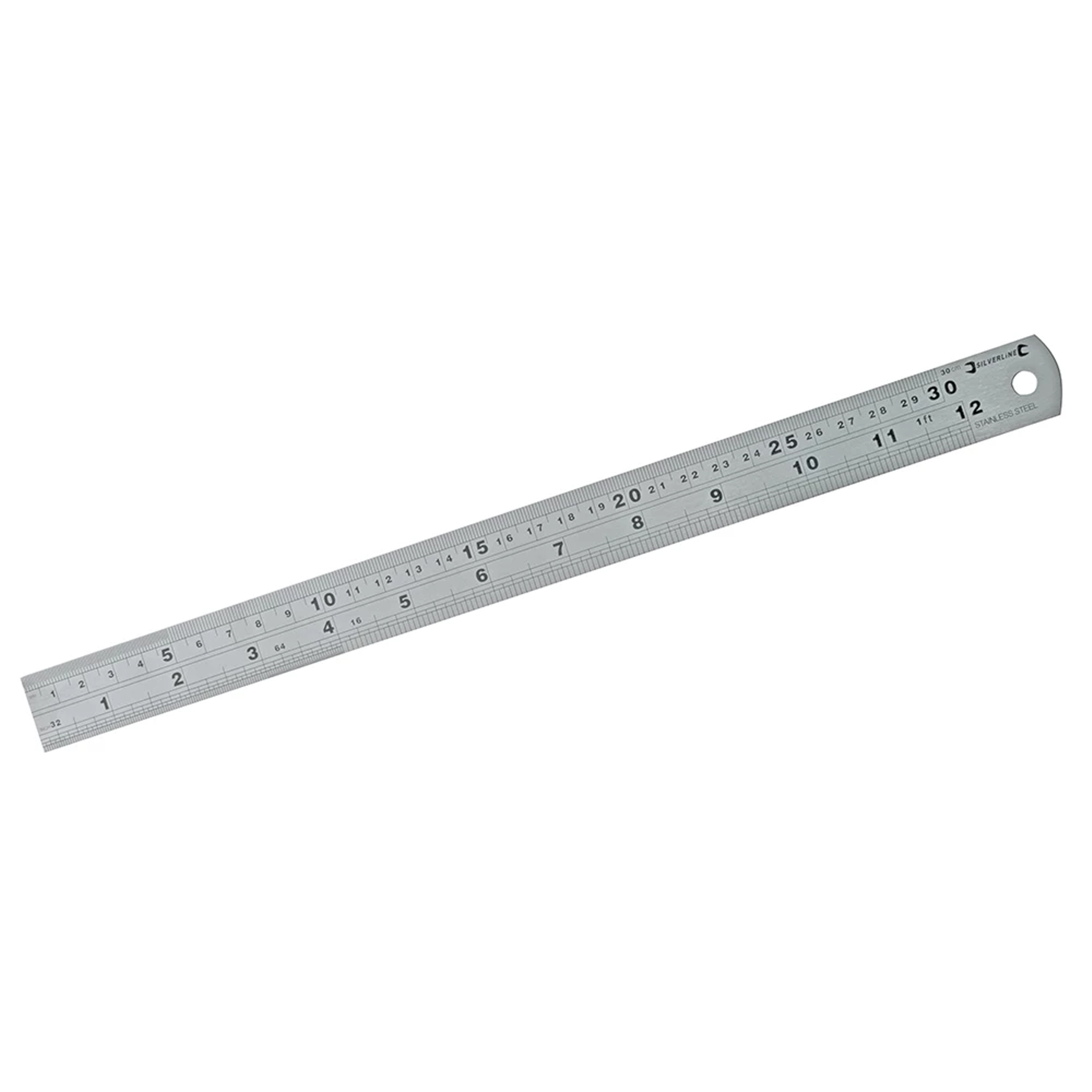 STAINLESS STEEL RULER 12 1mm THICKNESS METRIC AND IMPERIAL - TOOLZONE KDPMS100 thumbnail 3