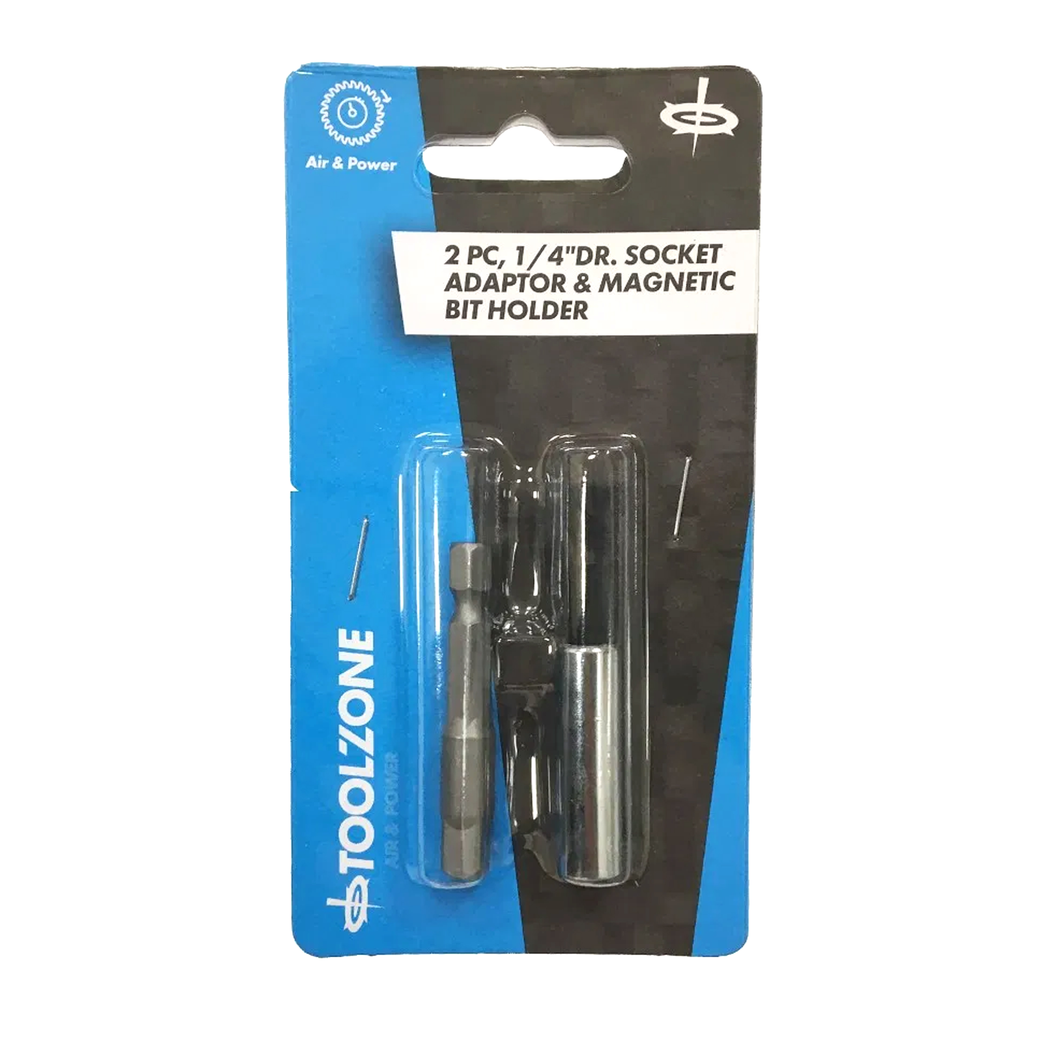 MAGNETIC BIT HOLDER AND ADAPTOR 2PC 1/4 DRIVE 50mm 60mm - TOOLZONE KDPSD240 thumbnail 4