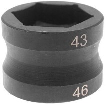 43mm-46mm DOUBLE HEAD PULLEY NUT 1/2 DRIVE GY6 NUT SLEEVE BELT CLUTCH REMOVAL image 1