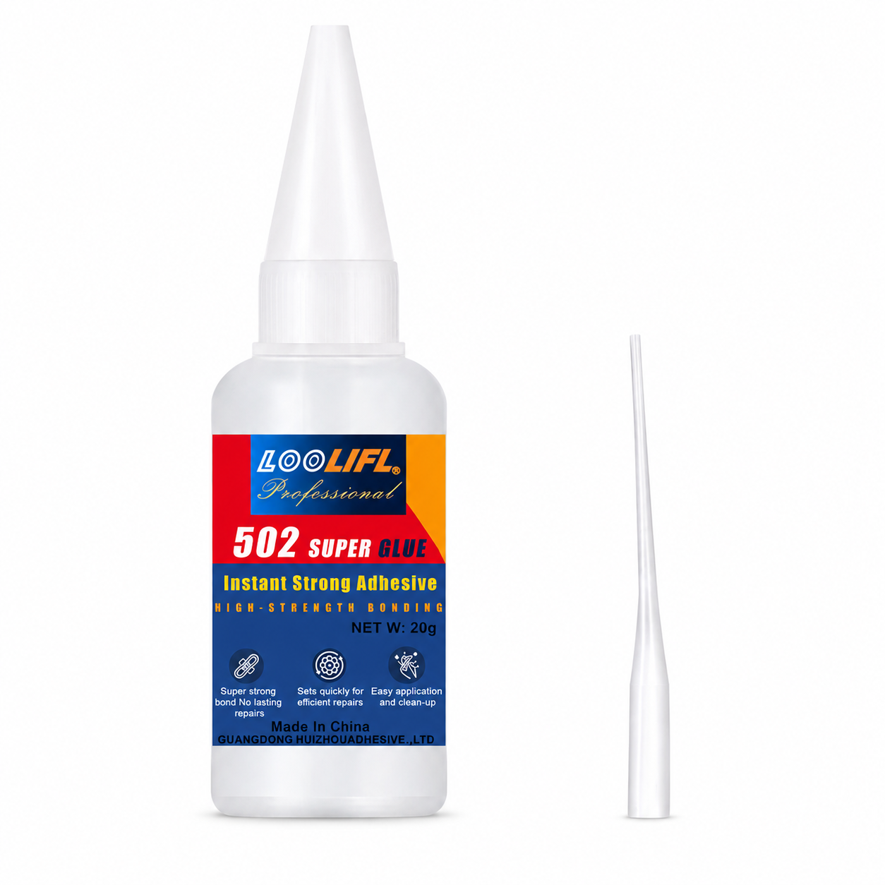 INSTANT GLUE LOOLIFL SUPER 502 20ml EXTRA STRONG FAST DRY CYANOACRYLATE ADHESIVE thumbnail 2