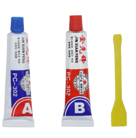 EPOXY STEEL 5 MIN SET SYRINGE 20g METAL REPAIR AB GLUE WATERPROOF thumbnail 2