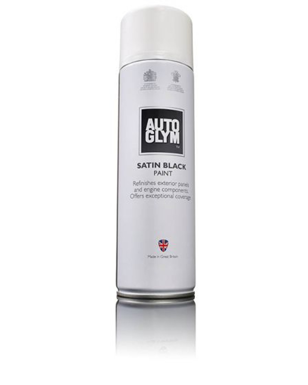 SATIN BLACK SPRAY PAINT 450ML AEROSOL AUTOGLYM 25012B image 1