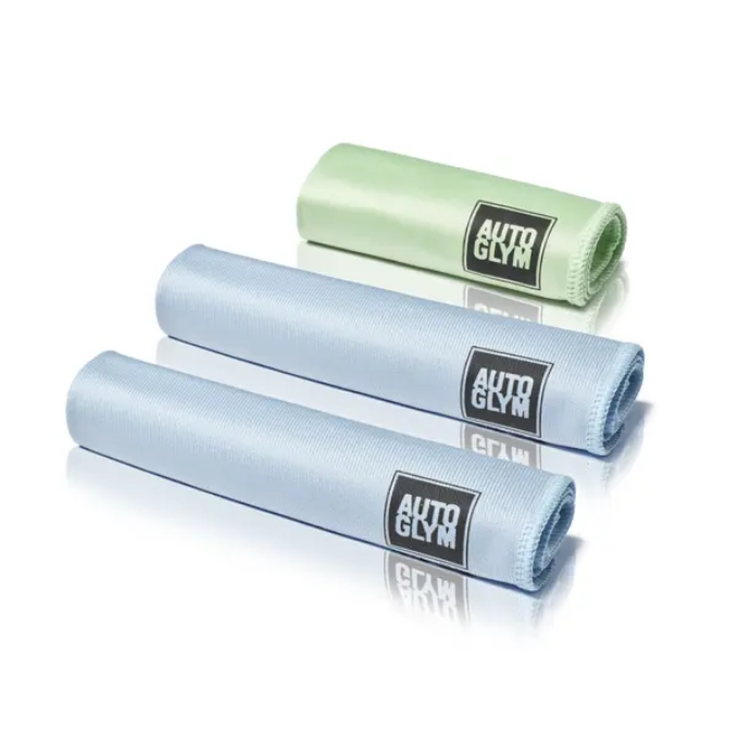 GLASS AND SCREEN CLOTH SET AUTOGLYM HPADS2PK 3 PACK MICROFIBRE GSCLOTH thumbnail 2