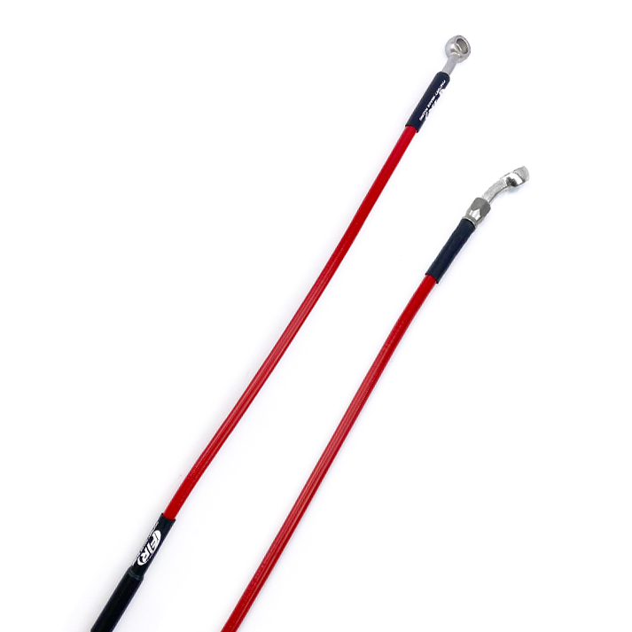 HOSE FRONT BRAKE RED / BLACK, KX KXF RM RMZ RMX 250 450 image 1