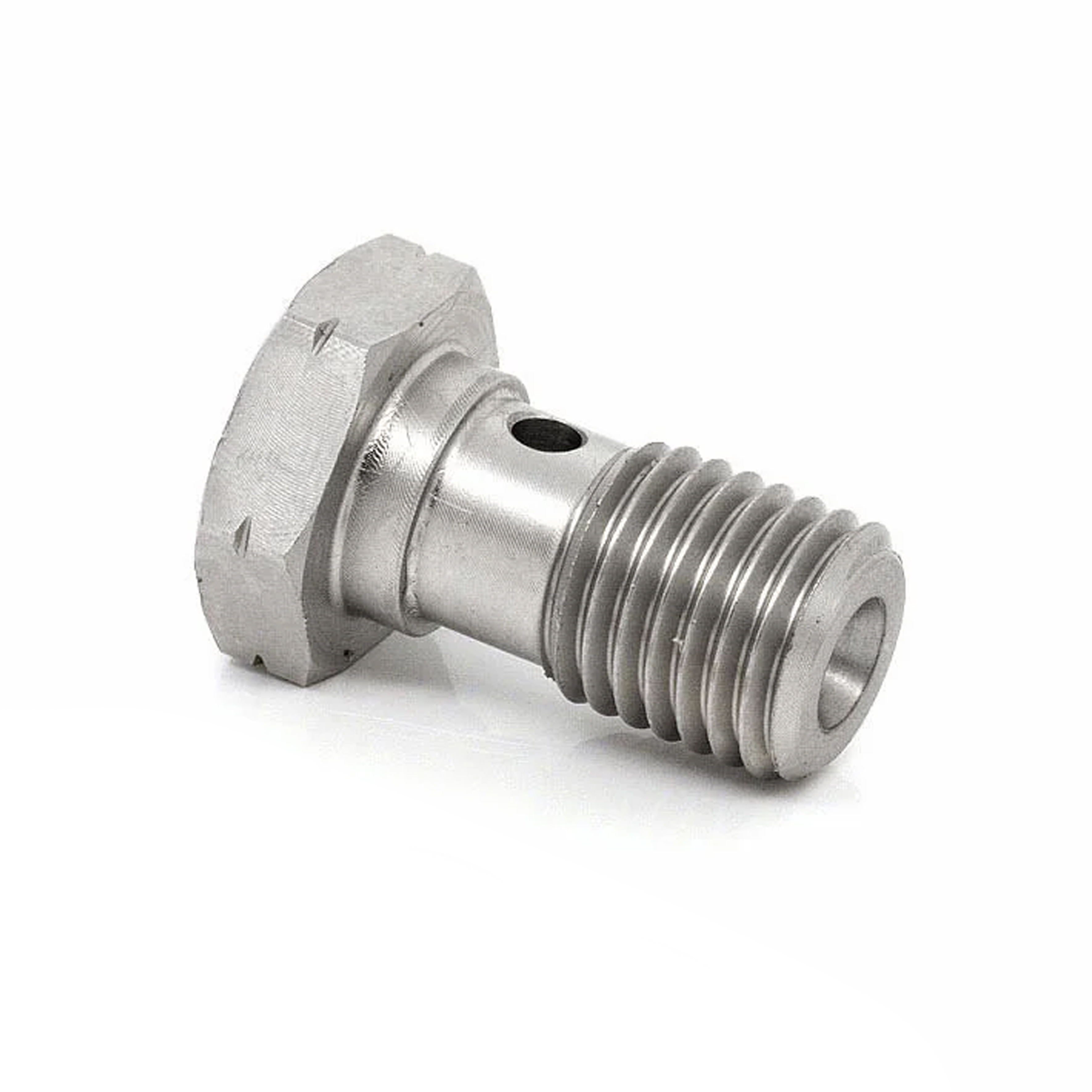 BANJO BOLT M10x1.00 SILVER PLATED CARBON STEEL, 25MM LONG, 992-03-31LZ1 image 1