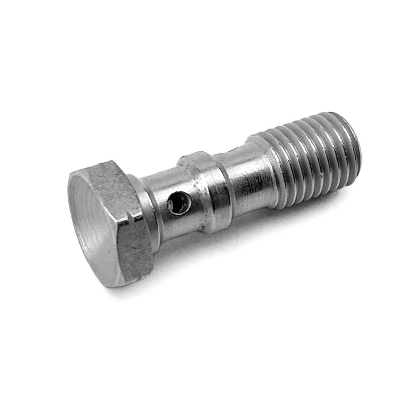 TWIN BANJO BOLT M10x1.25 BZP, BRIGHT ZINC PLATED / CNC MADE, / EACH