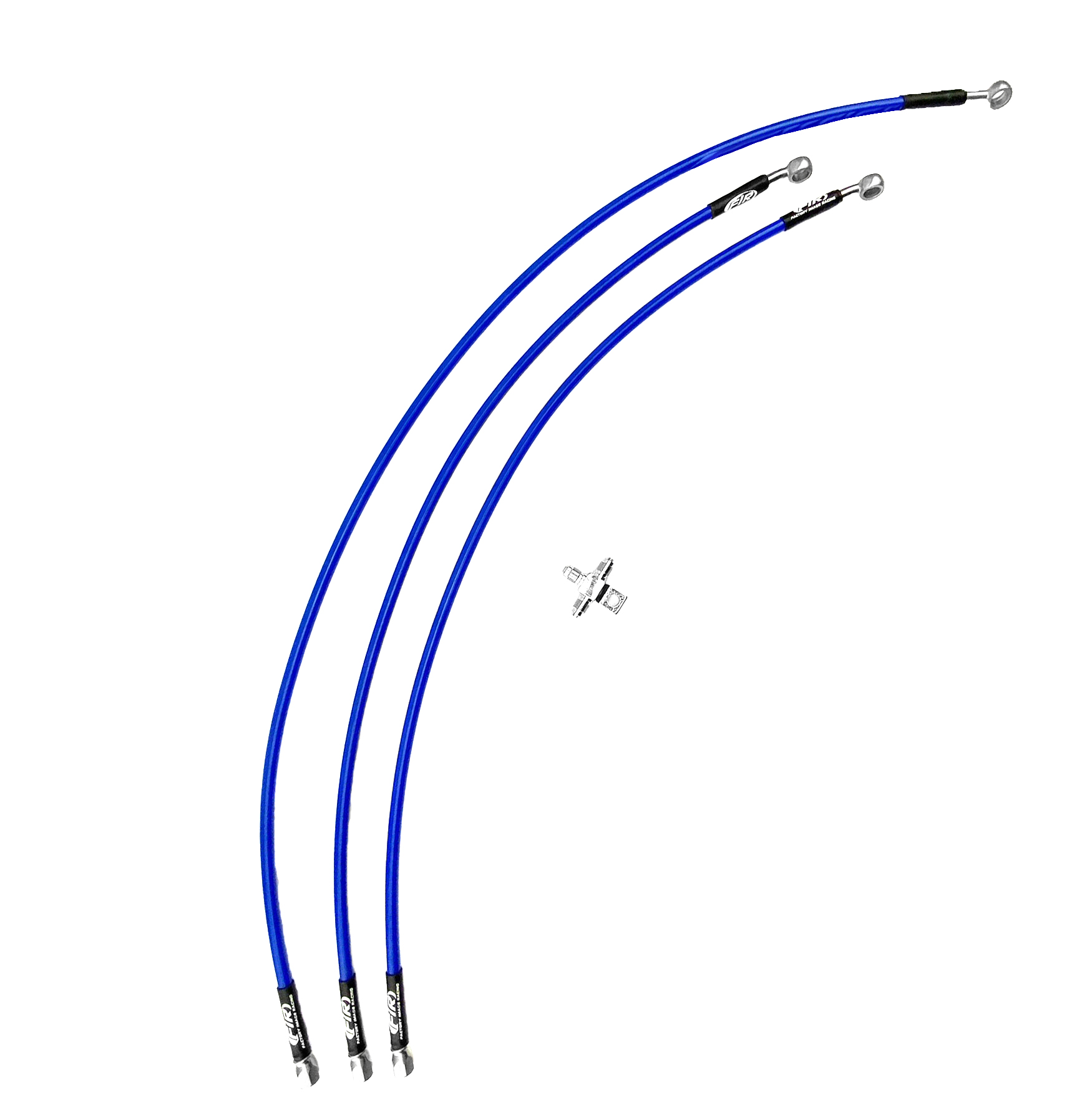 HOSE FRONT BRAKE BLUE / BLK YAMAHA 06-08 RAPTOR 700 image 1