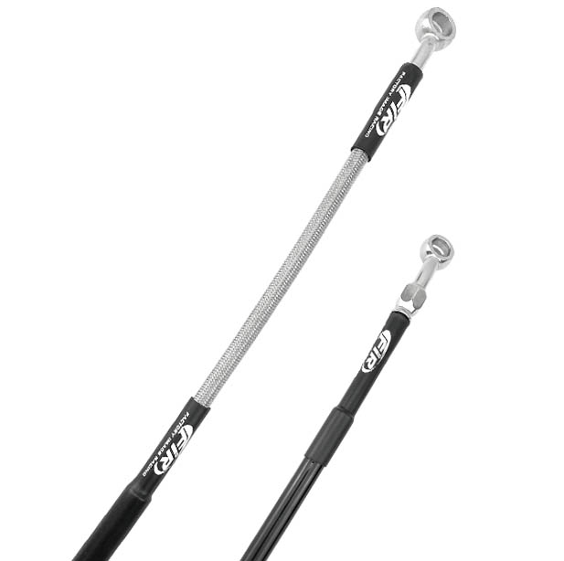 REAR BRAKE HOSE SILVER / BLK, VENHILL Y01-2-047/P YZ 250F 2024, YZ 450F 2023-24, BHR-25873-00-00 image 1