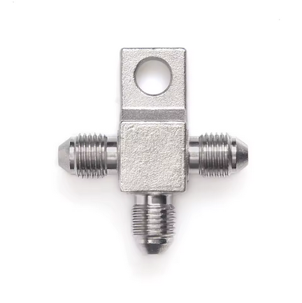 TEE FITTING WITH LUG 3/8UNF SWAGE CRIMP FITTING 600 SERIES-3 3-WAY FITTING 5136-03C UP-05039