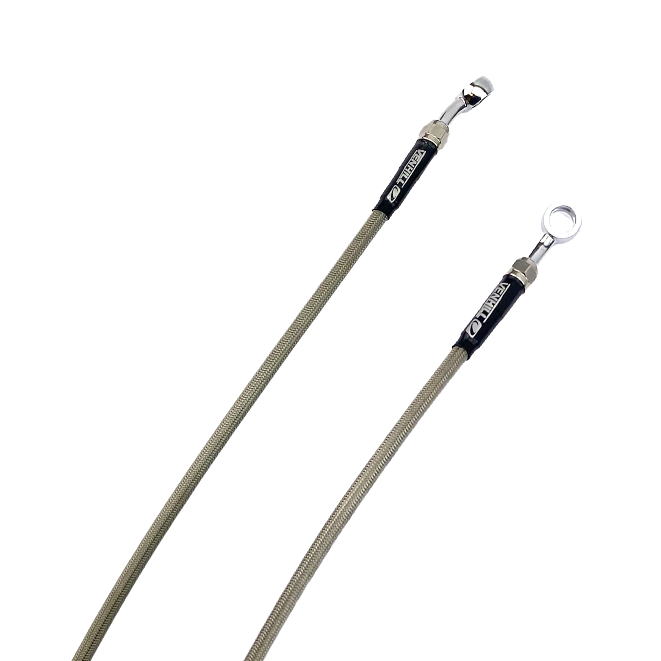 HOSE FRONT BRAKE SILVER / BLK, VENHILL B05-1-011/P-CL, BETA image 1