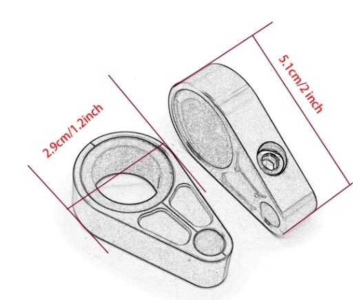 CABLE / HOSE CLAMP ORANGE SET/2 thumbnail 4