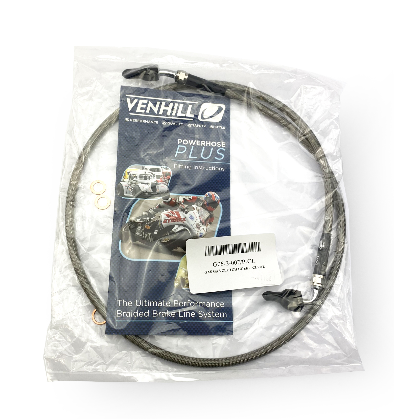 HOSE CLUTCH CLEAR / BLK, GASGAS 2024-2025, VENHILL G06-3-007/P-CL thumbnail 2