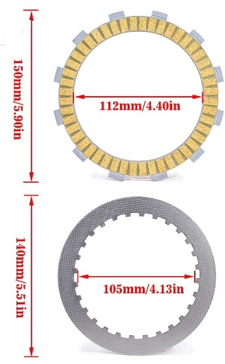 CLUTCH FRICTION PLATES DISC SET 09-16 HONDA CB1000R RA RR FIREBLADE 04-07 CBF1000S thumbnail 2