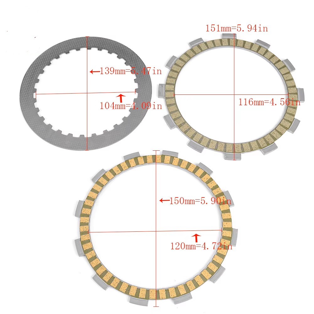 CLUTCH FRICTION DISC PLATE SUZUKI INTRUDER M VZ VX VL800T VZ400 BOULEVARD MARAUDER thumbnail 2