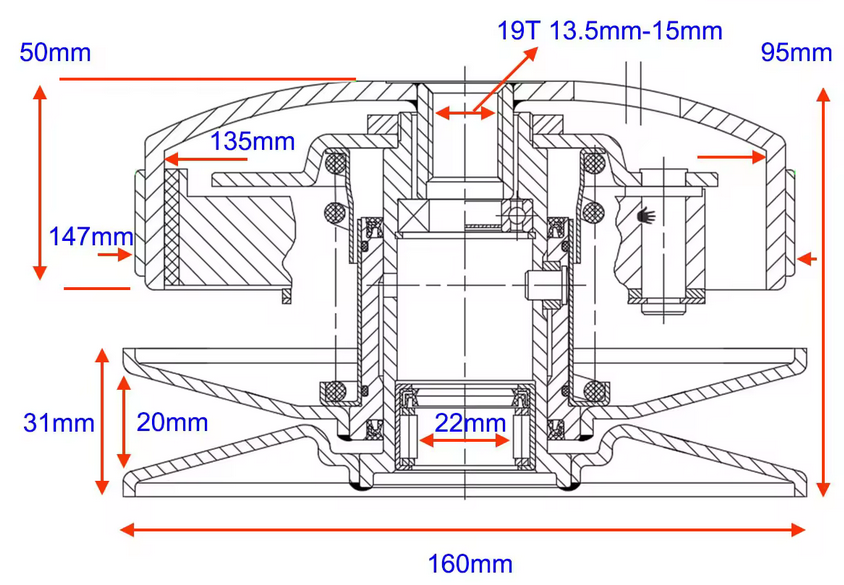 CLUTCH ASSEMBLY HONDA CF CN 250 MOTO 250 SCOOTER BUGGY MOPED thumbnail 2