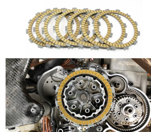 CLUTCH FRICTION PLATE SET 7 KTM 00-07 4ST 79532011000 59032011100 image 1