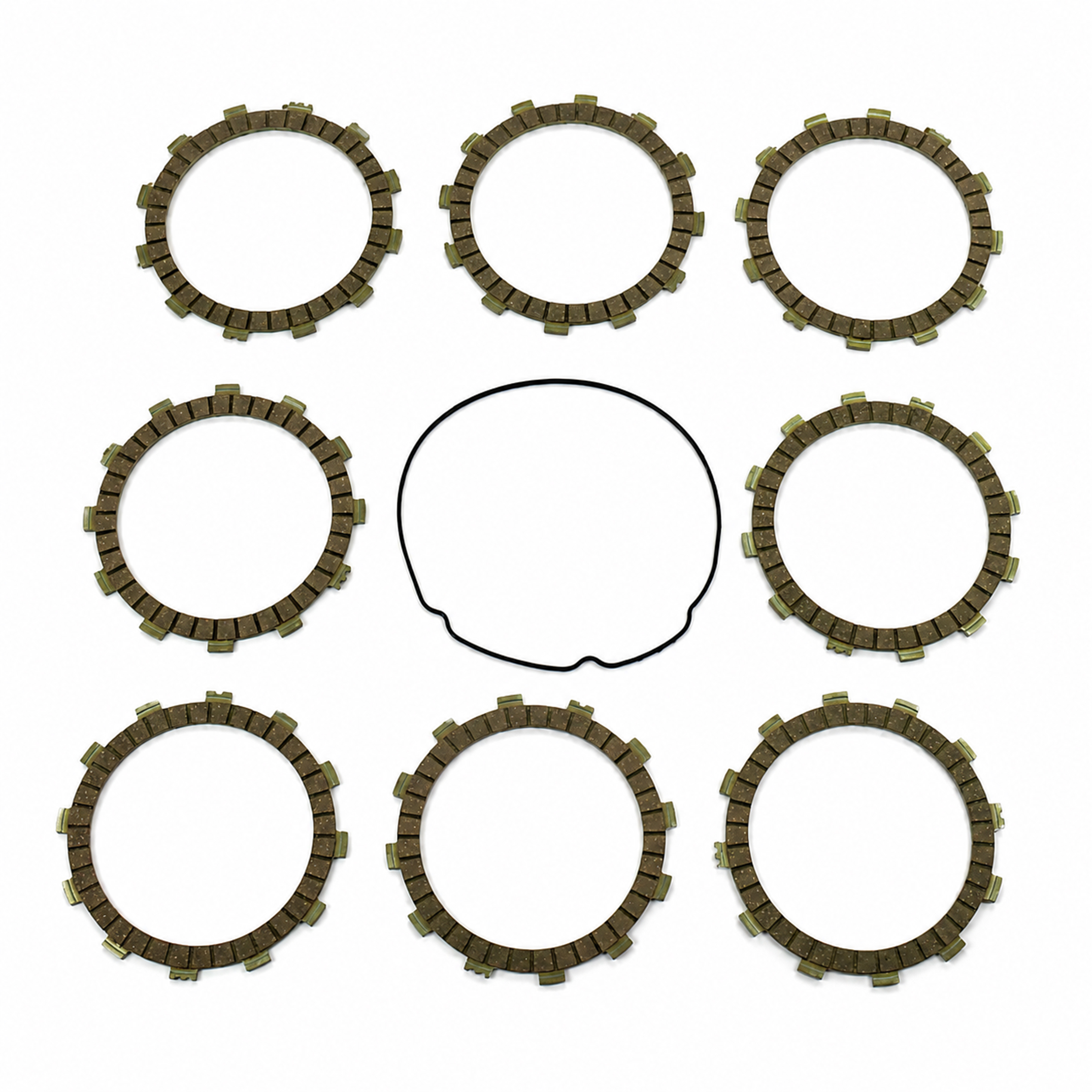 CLUTCH FRICTION PLATE SET BETA 450RR 10-12, ATHENA P40230001, WITH GASKET image 1