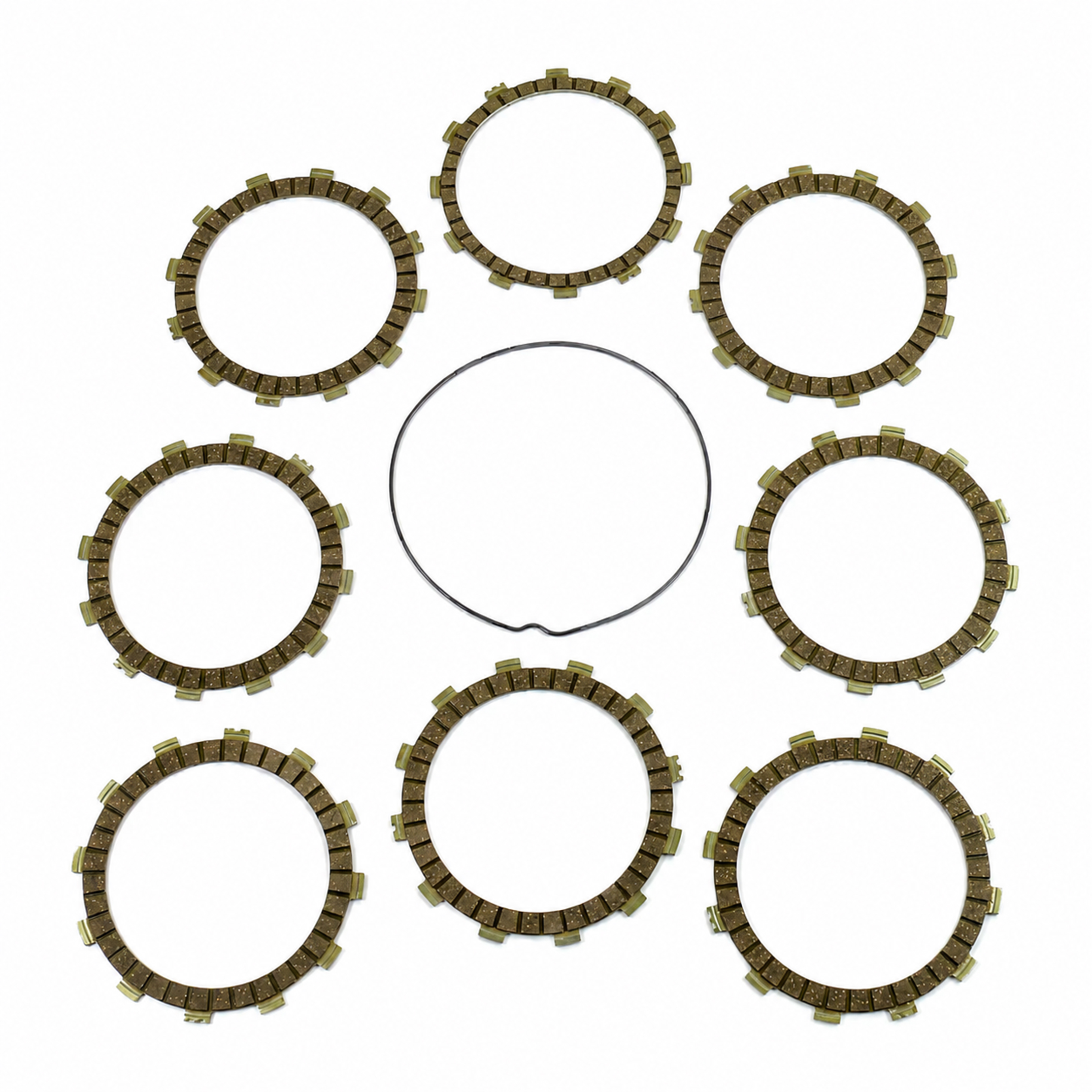 CLUTCH FRICTION PLATE SET BETA 300RR 13-17, ATHENA P40230002, WITH GASKET image 1