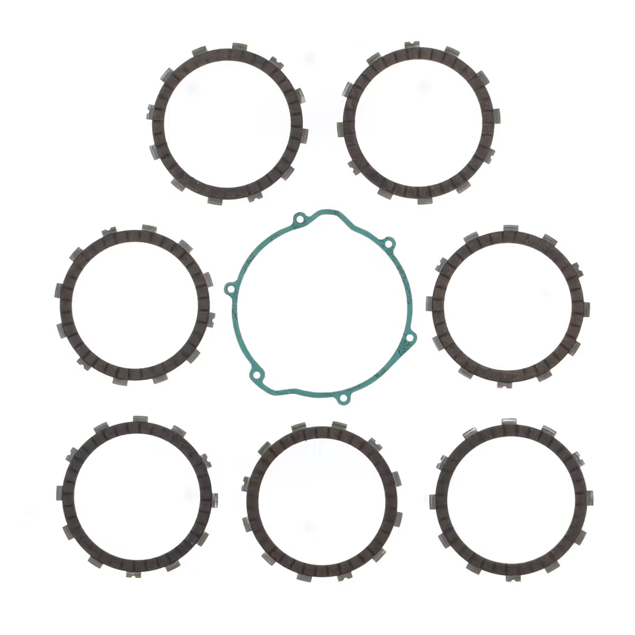 CLUTCH FRICTION PLATE SET HSQ TE410 95-98, ATHENA P40230004, WITH GASKET