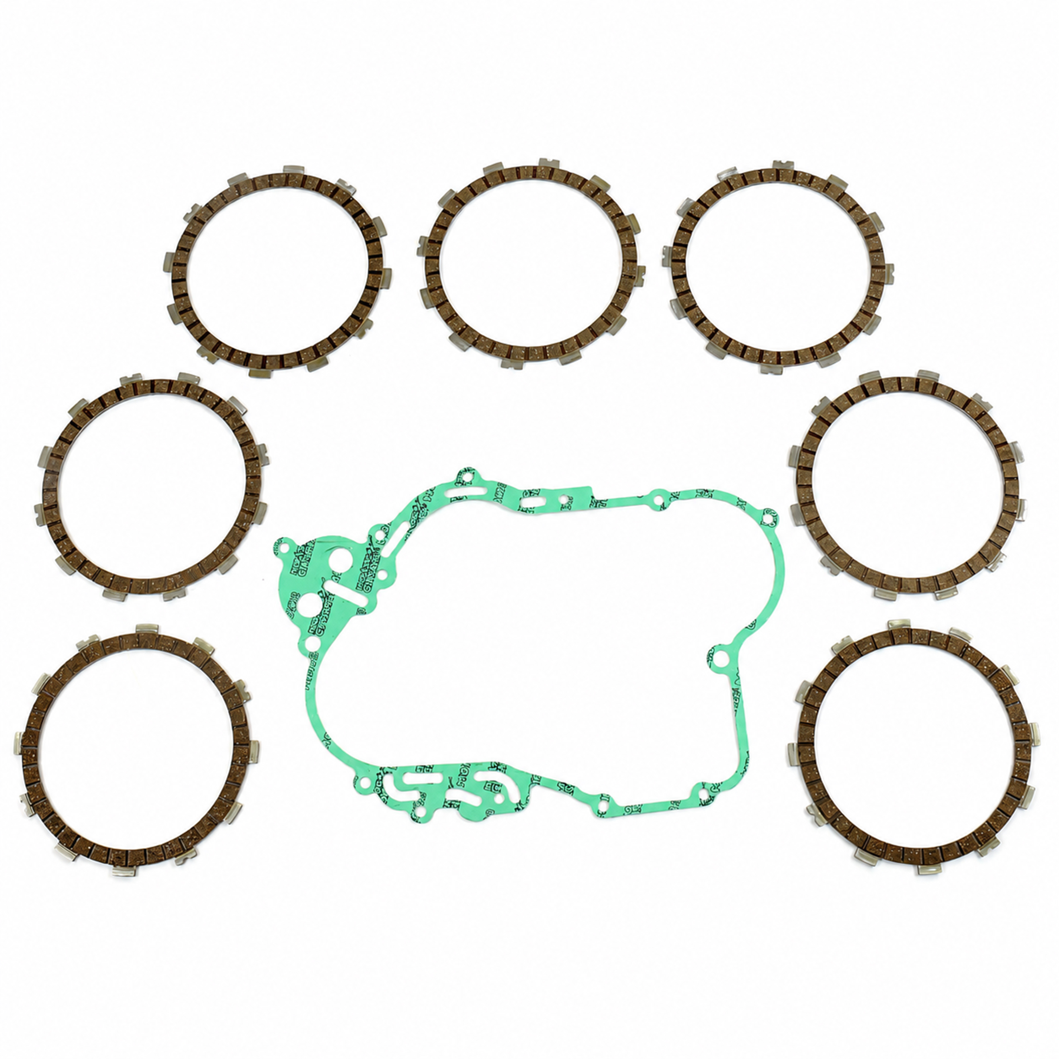 CLUTCH FRICTION PLATE SET HSQ TC610 03-09, ATHENA P40230008, WITH GASKET