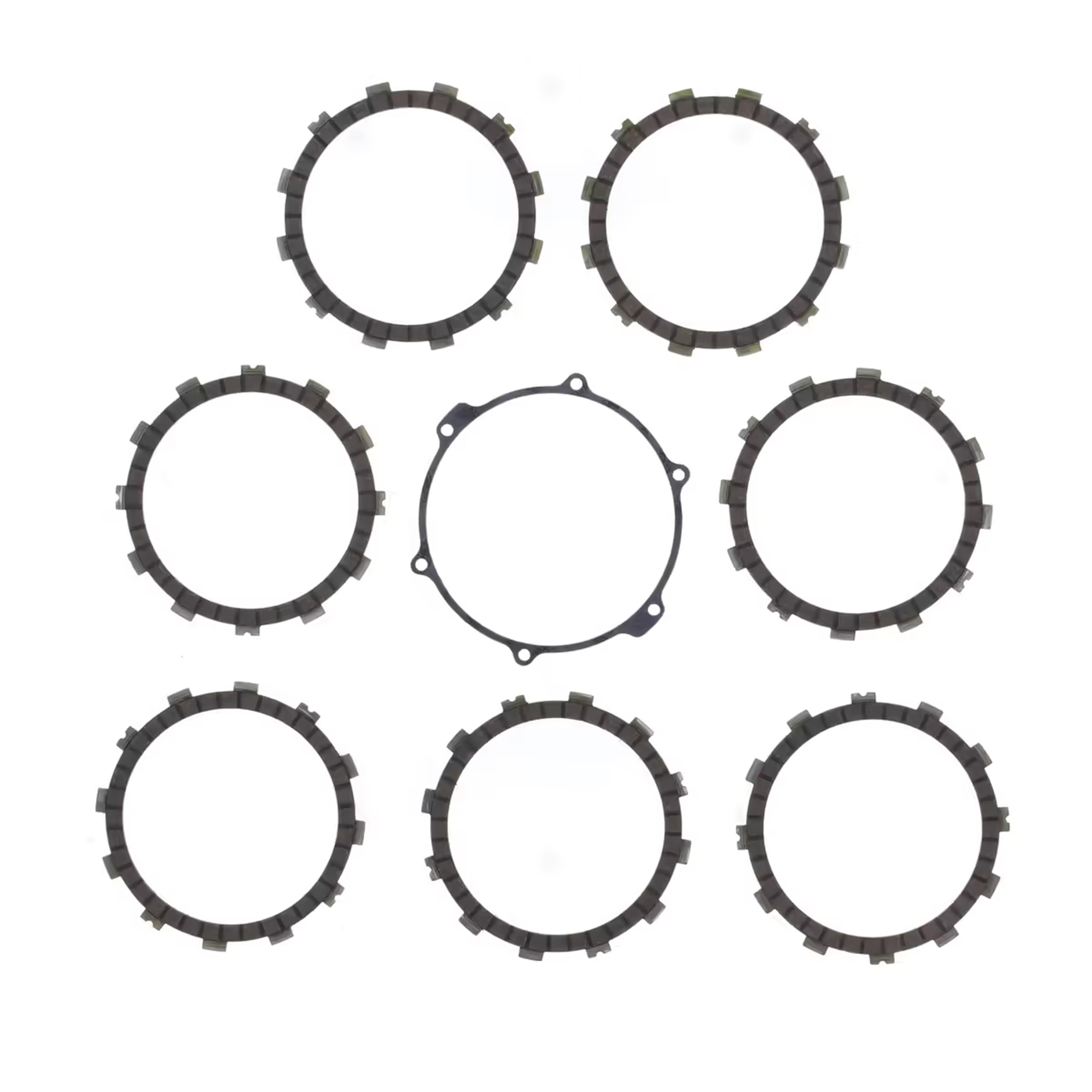CLUTCH FRICTION PLATE SET HSQ TE10-13, ATHENA P40230009, WITH GASKET image 1